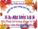 Phép trừ trong phạm vi 9